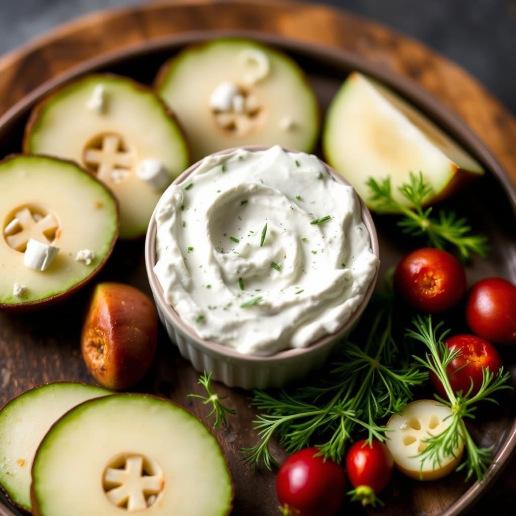 Vårløk- og dillkremost