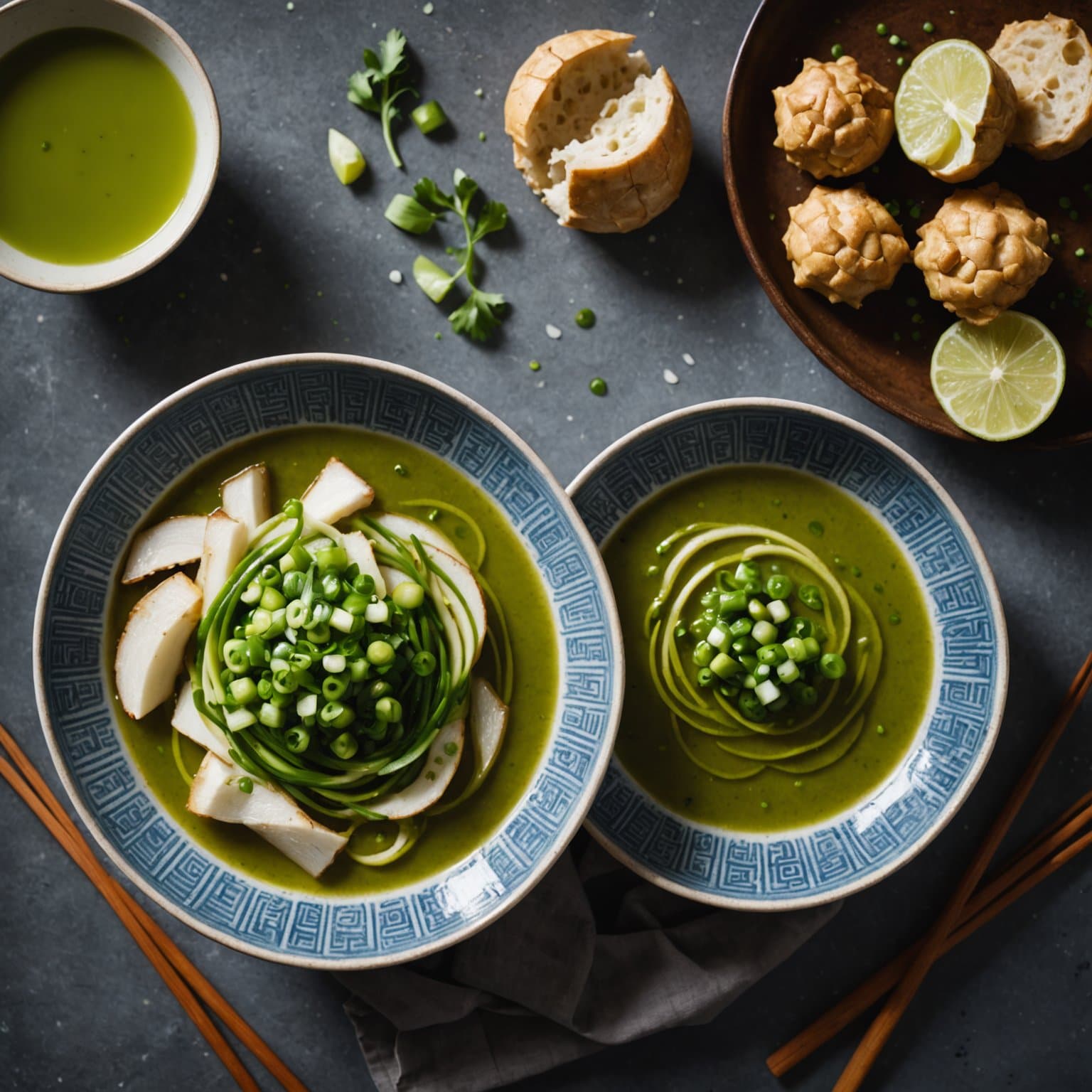 Vårløk- og ingefærsauce