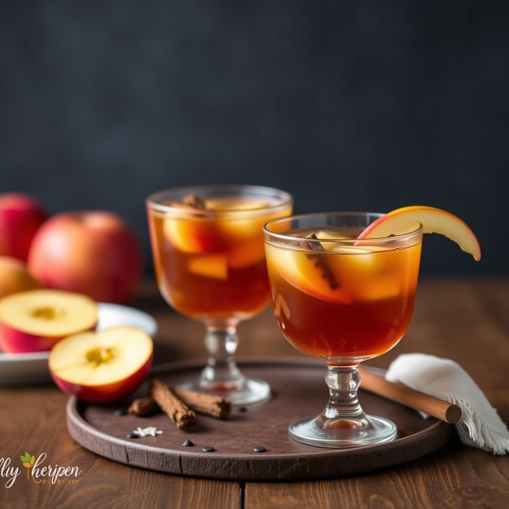 Varm eplecider med kryddercocktailer