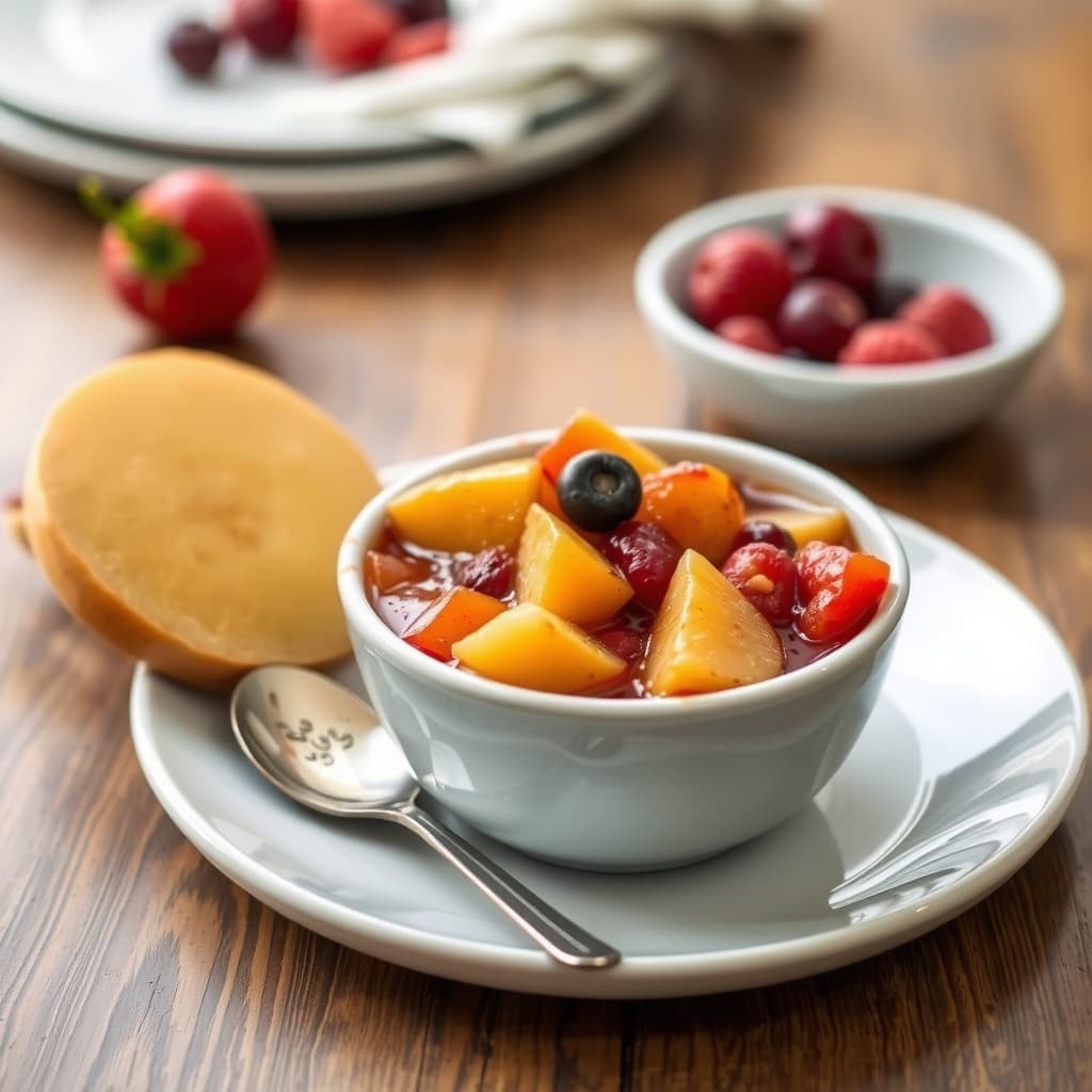 Varm vinterfruktkompott