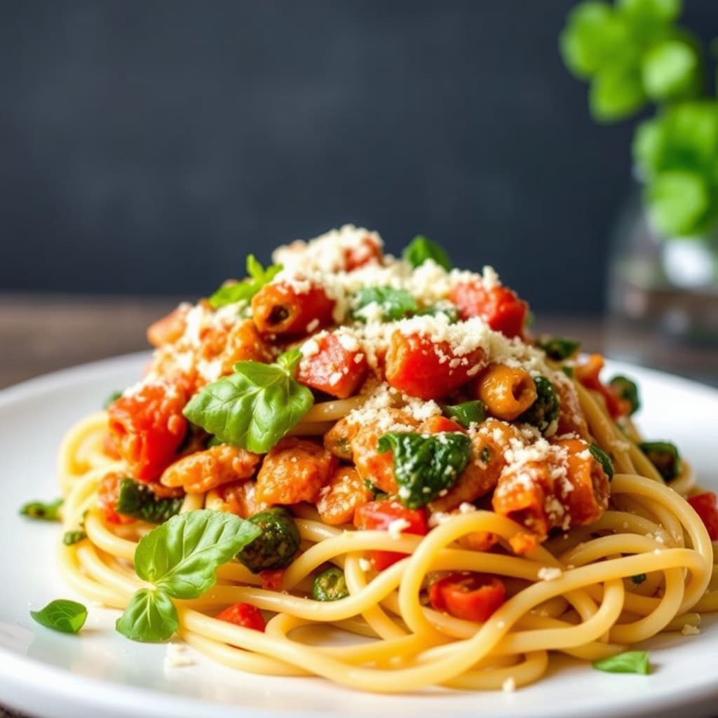 Vegetabilsk ikke-sagna pasta blanding