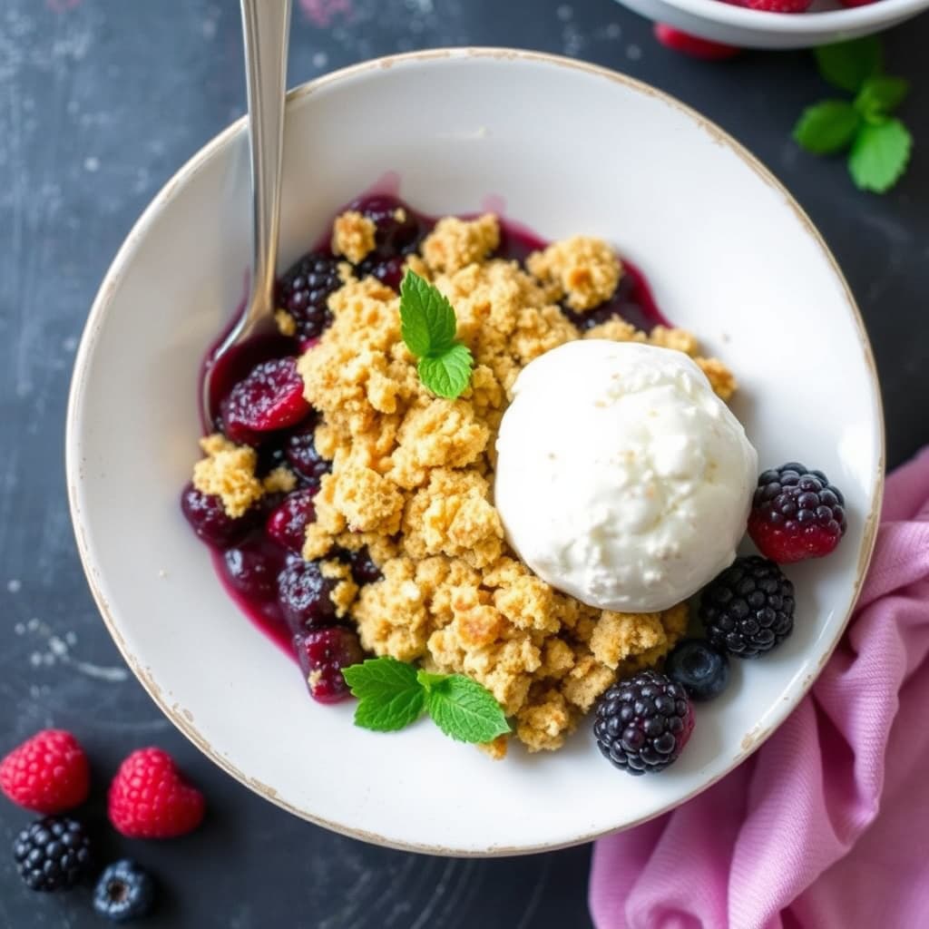 Veldig bæraktig crumble