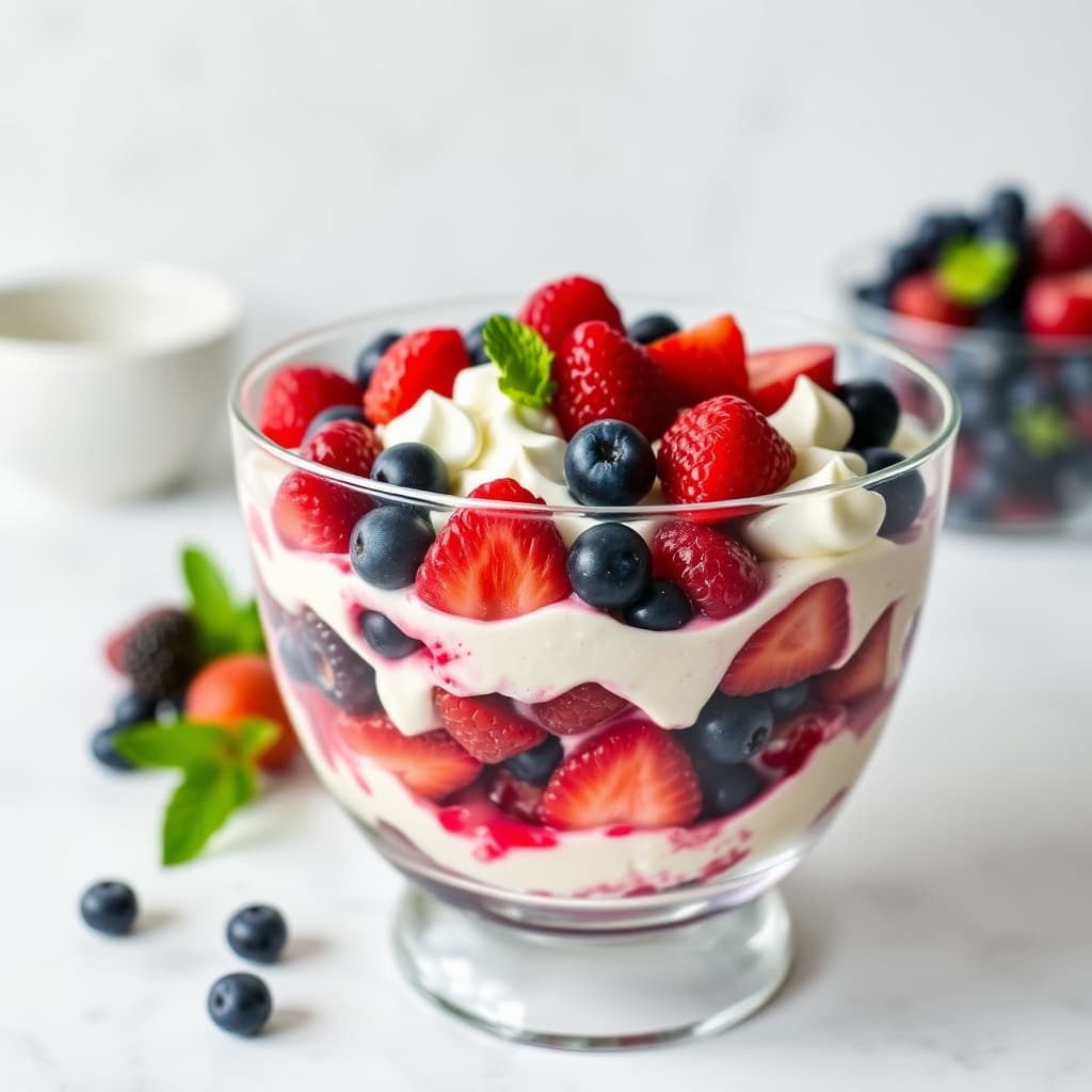 Veldig bæraktig trifle