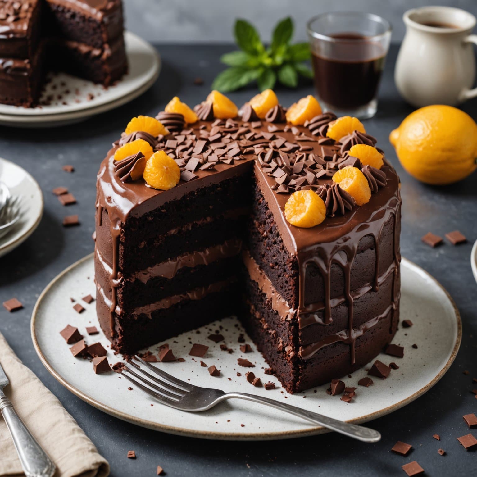 Verdens beste veganske sjokoladekake som vil slå deg i bakken