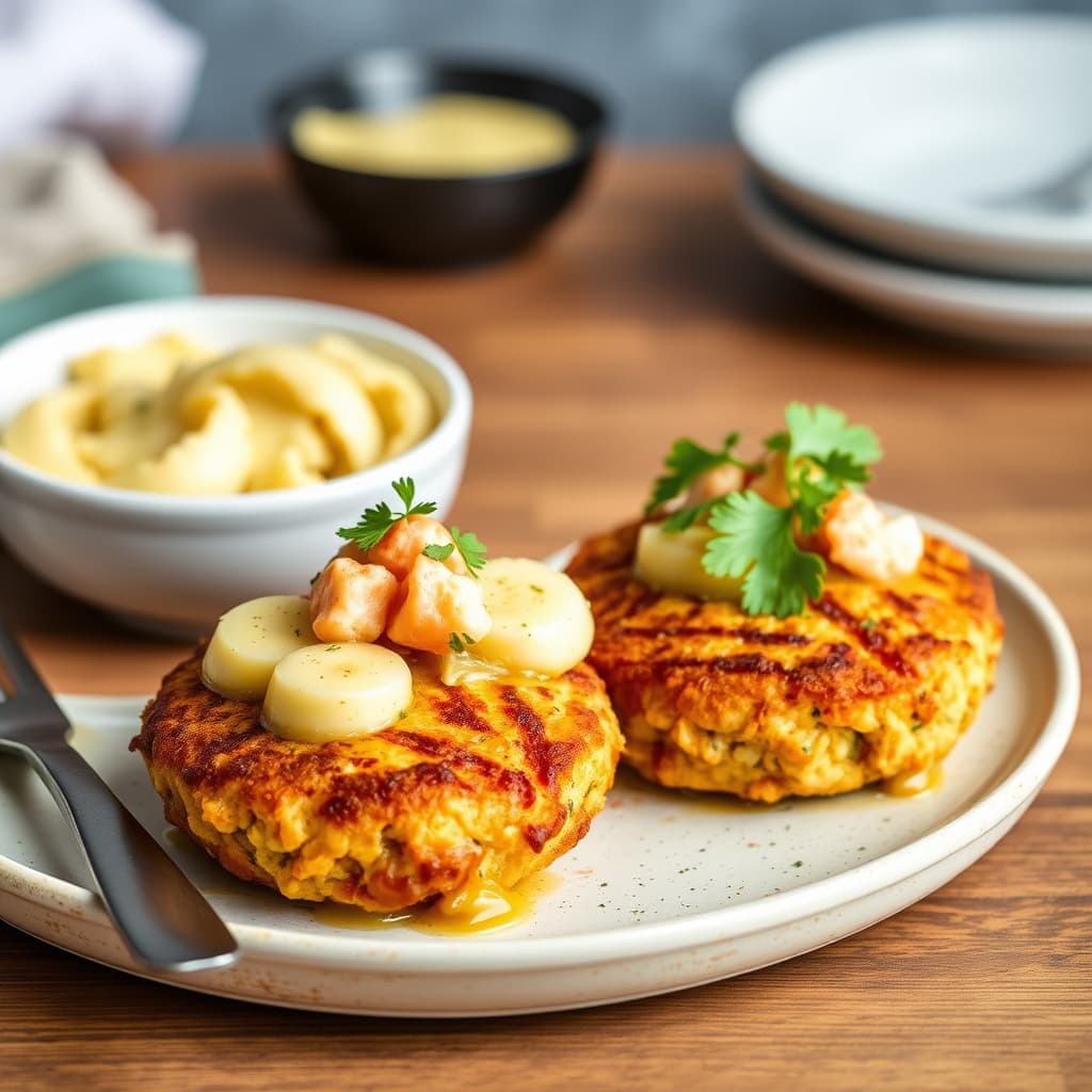 Vestindiske krydrede krabbekaker og hummerkaker