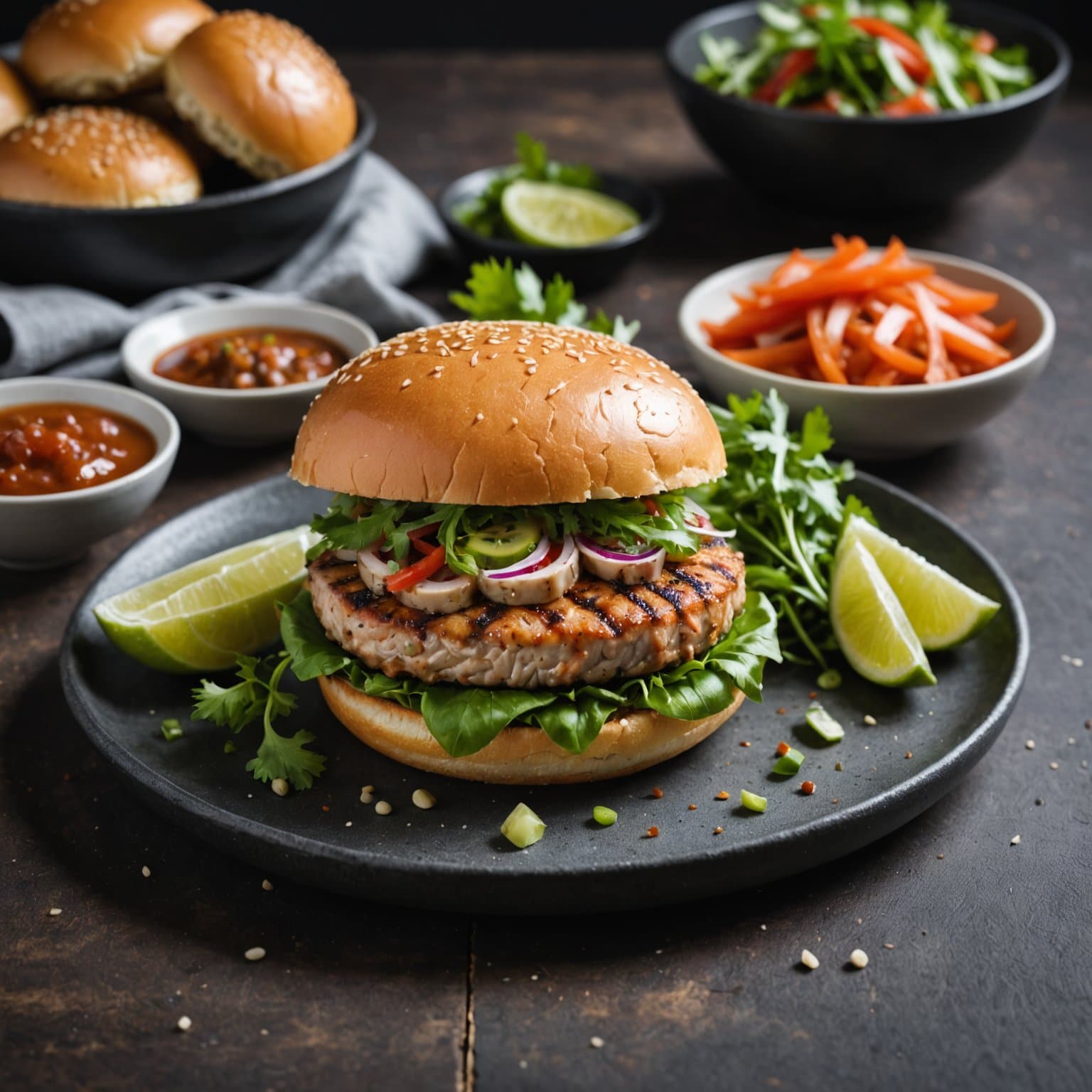 Vietnamese tunfiskburger