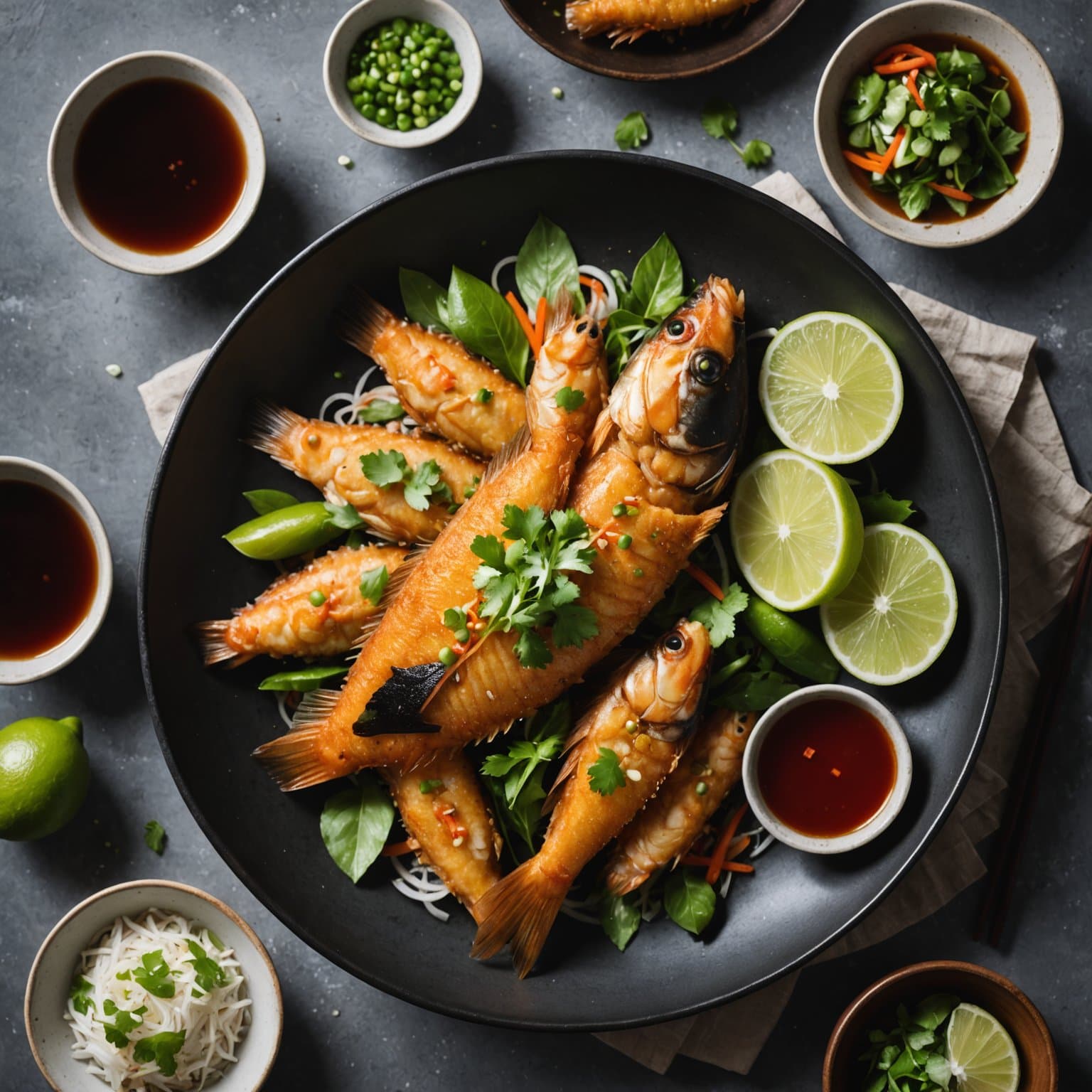 Vietnamesisk sprø fisk