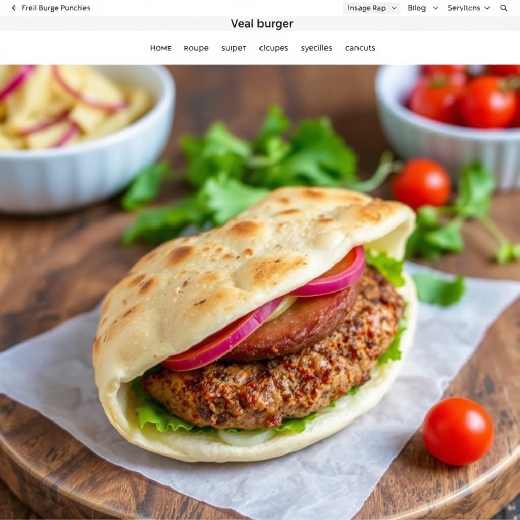 Viltburger pita-sandwich