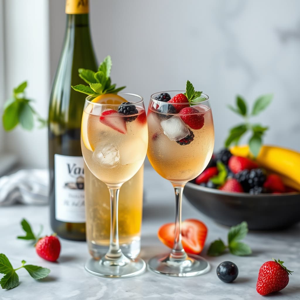 Viognier-frukt-spritzer