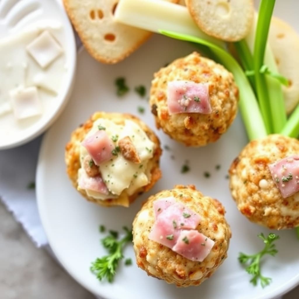 Virginia-skinke- og ostekuler