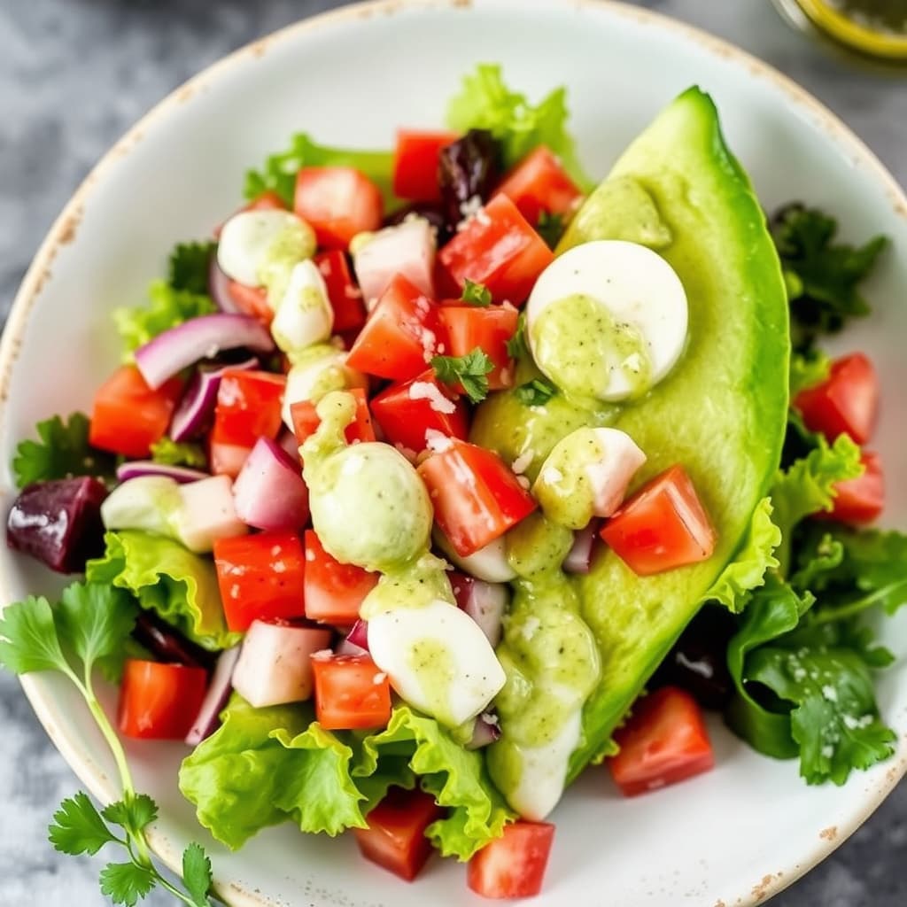 Wedge-salat med grønn gudinne-vinaigrette