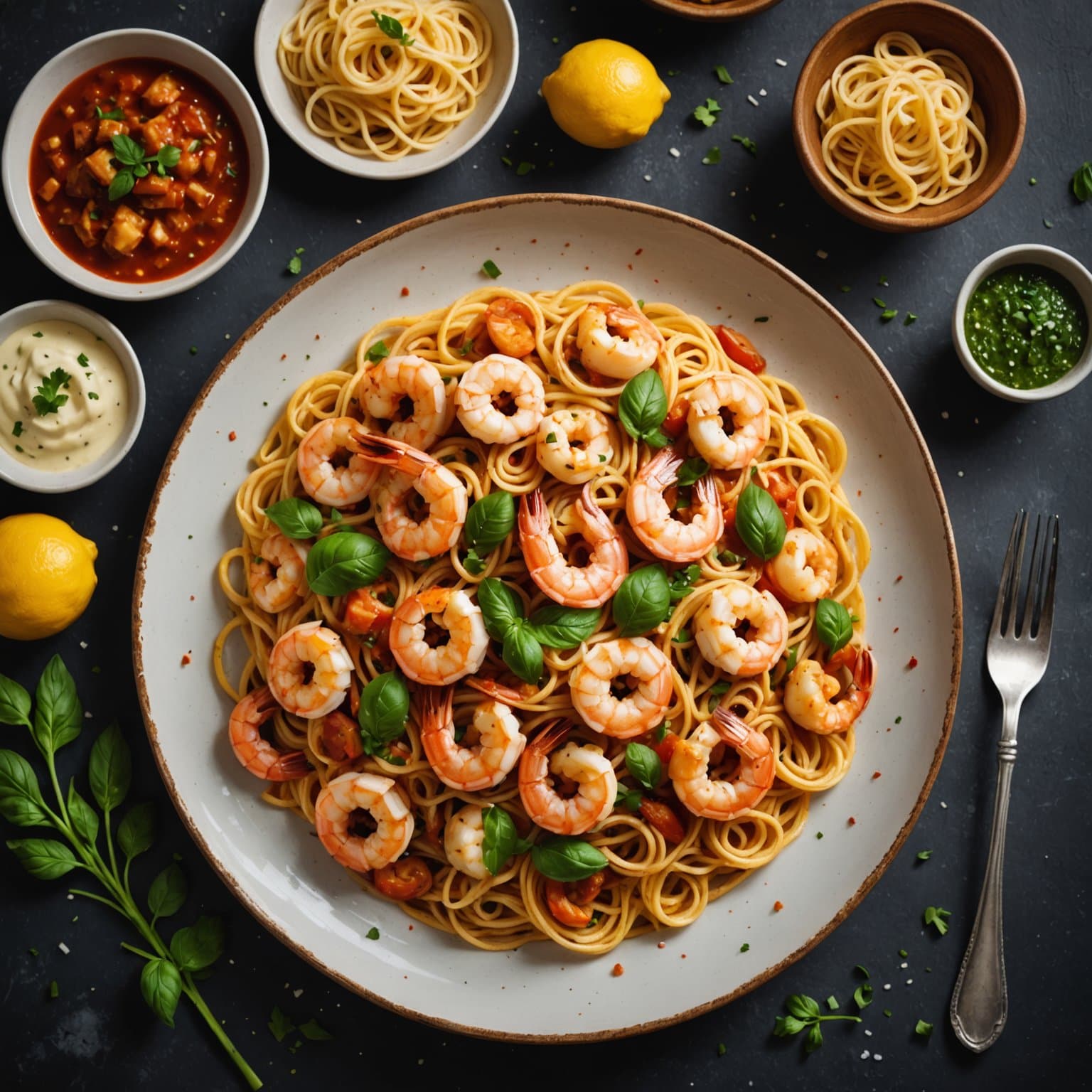 Win's Shrimp and Spaghetti