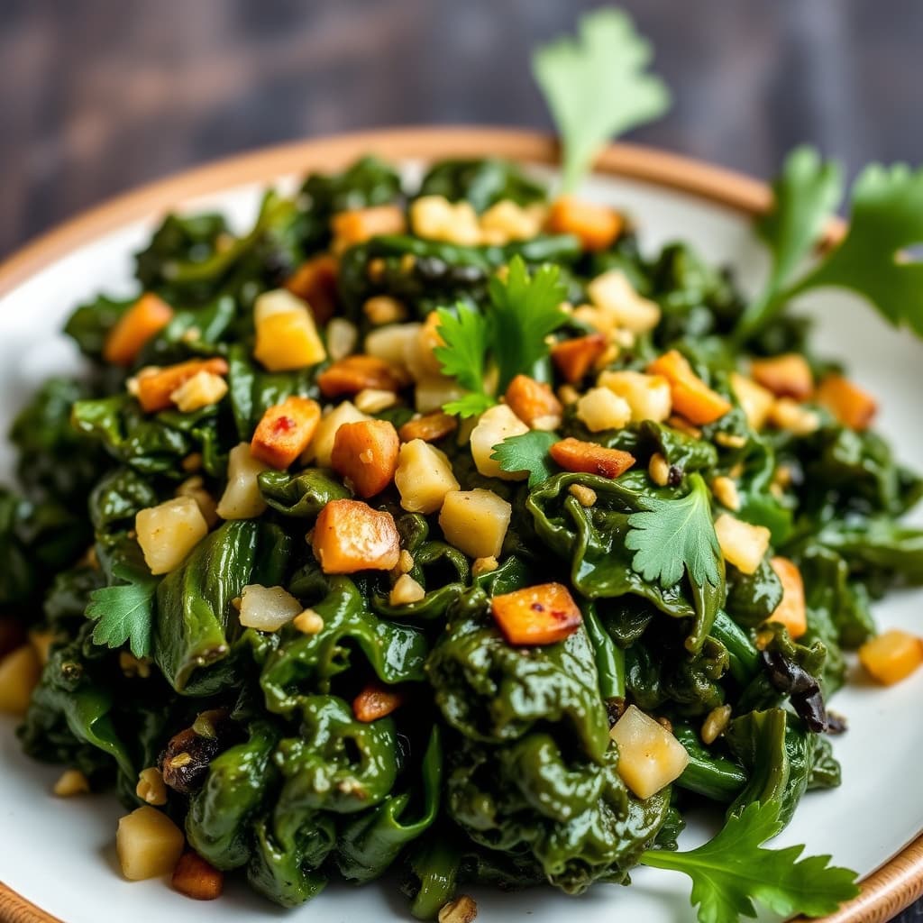 Ye'abesha Gomen (collard greens)