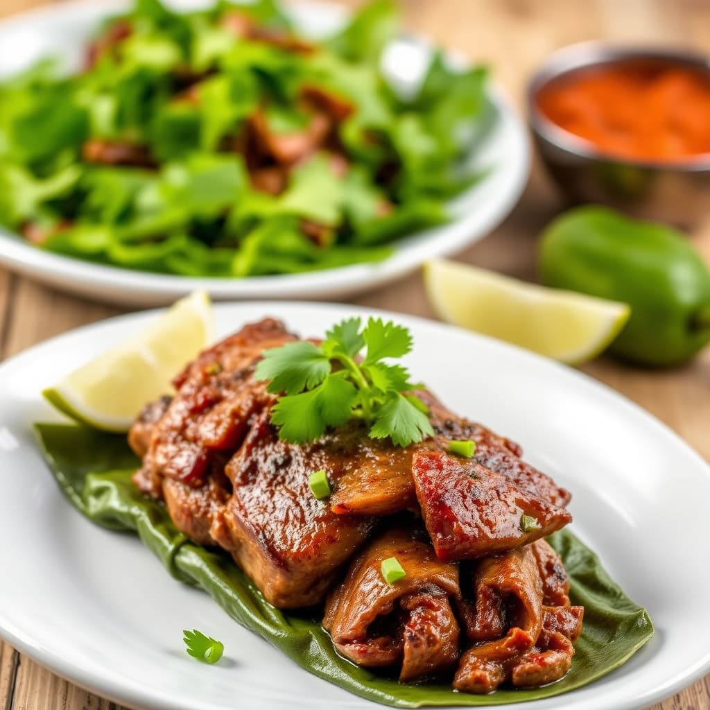 Yucatansk svinekjøtt bakt i bananblader: Cochinita Pibil