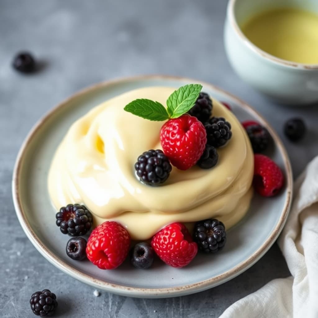 Zabaglione med friske bær