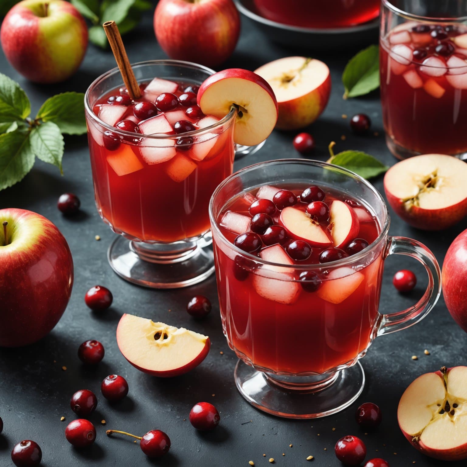 Zenas tranebær- og epleciderpunsj