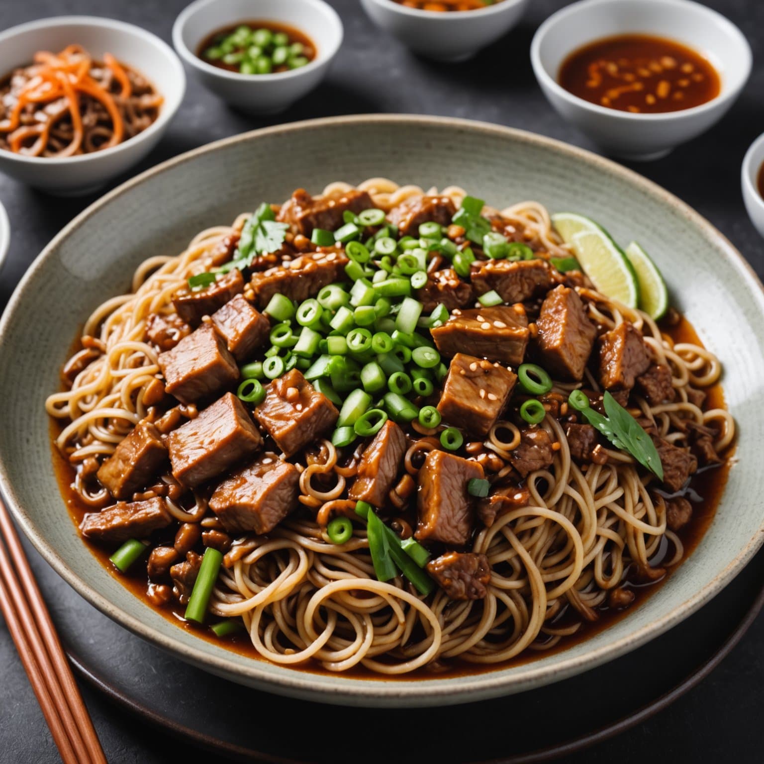 Zha Jiang Mein – kinesiske nudler med svinekjøtt og bønnesaus