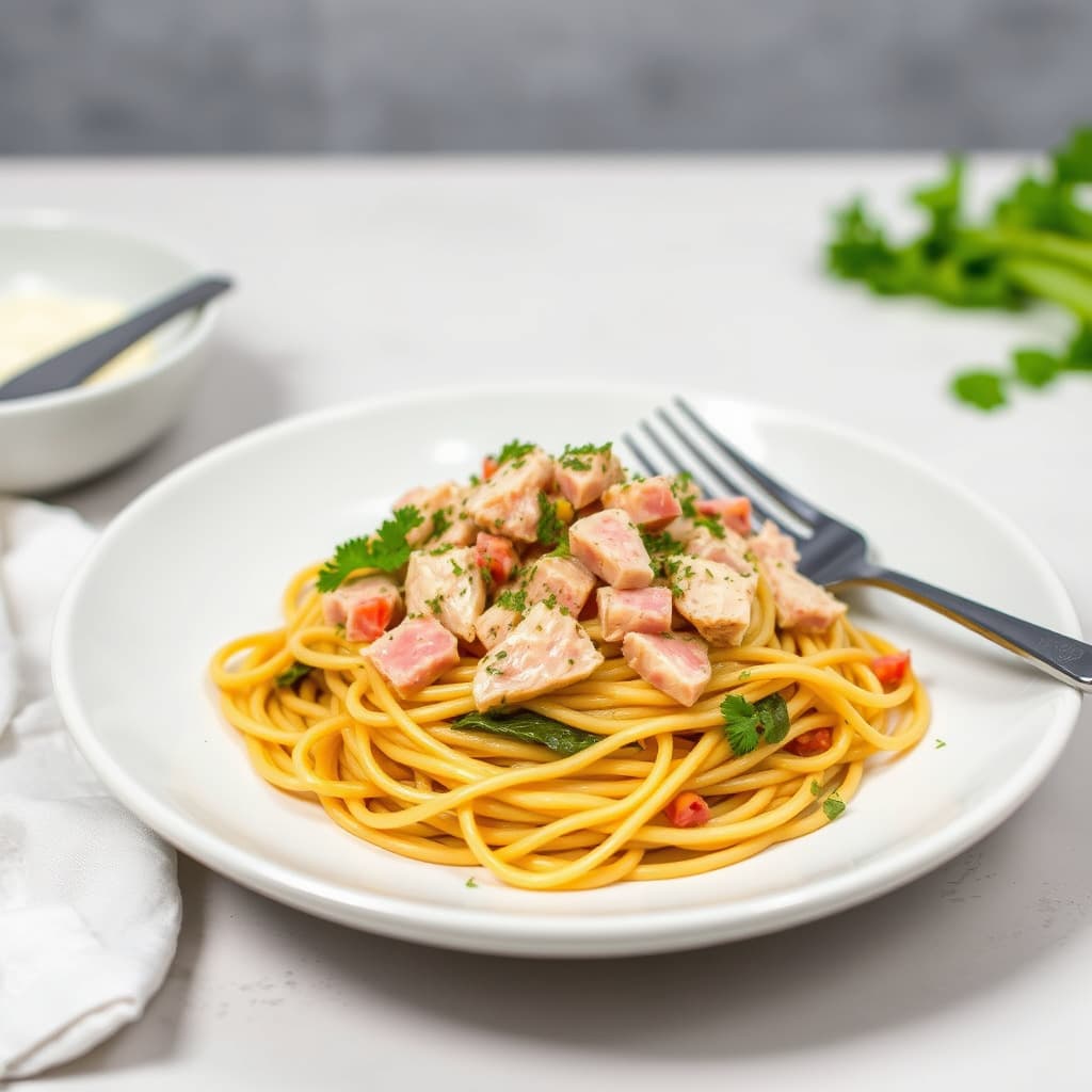 Zing-a-Ding-Ding Spaghetti med albacore-tunfisk