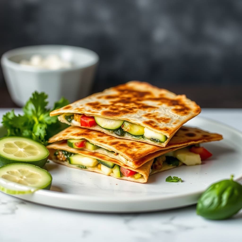 Zucchini Blossom Quesadilla